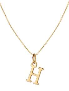 1pc A-Z Letter Necklace | Stainless Steel Minimalist Everyday Jewelry Gift - Yellow Gold - View 30