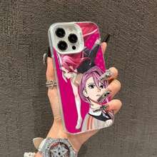 Funda de teléfono Dandadan Aira Shiratori compatible con  17 16 15 14 13 12 11 X XR XS 8 7 Pro Max Plus, cubierta blanca translúcida de lujo, compatible con funda  17 Pro Max, funda  17 Pro, funda  17, funda  16 Pro Max, funda  17 Pro Max - Rosa3 - Ver 5