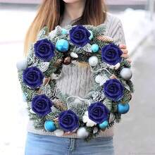 1-50朵人造金粉玫瑰花，带闪光装饰，DIY工艺花，适用于婚礼、家居装饰、节日派对、情人节、圣诞节、万圣节、感恩节（使用时可能会有少量花粉脱落） - 彩色 - 查看 9