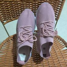 Women's Pastel Knit Sneakers - Breathable Comfort Shoes For Daily Wear  Pink Knit Sneakers - Comfort Casual Shoes For Women Comfortable Pastel Knit Sneakers - Shoes For Outings & Commute   Everyday Pink Knit Sneakers - Breathable Comfort Casual Shoes Plus Size Pastel Knit Sneakers - Comfort Casual Shoes - 粉色 - 查看 5