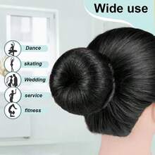 10/20pcs Invisible Nylon Hair Nets For Food Service Staff, Kitchen Hair Nets, 20 Inch, Solid Color Hairnets, Suitable For Restaurant Servers, Flight Attendants, Dancers, Doctors, Nurses - Black - View 5