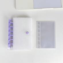 A7 Transparent Loose-Leaf Notebook, Monthly/Dot Grid/Squared/Lined Refillable Diary Notebook, A7 Ring Binder Notebook - Multicolor - View 15