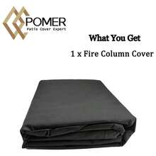 POMER Fire Pit Cover For Panovue Chiminea Fire Pit 45",Waterproof And Uv-Resistant Patio Outdoor Fireplace With Drawstring Cord All Season Protection - 32"Lx23"Wx40"H - ColorB - View 7