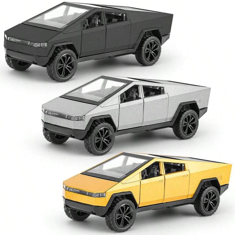 1:36 皮卡车模型，收藏级逼真锌合金模型车，皮卡车装饰礼品，青少年圣诞礼物 - 彩色 - 查看 2