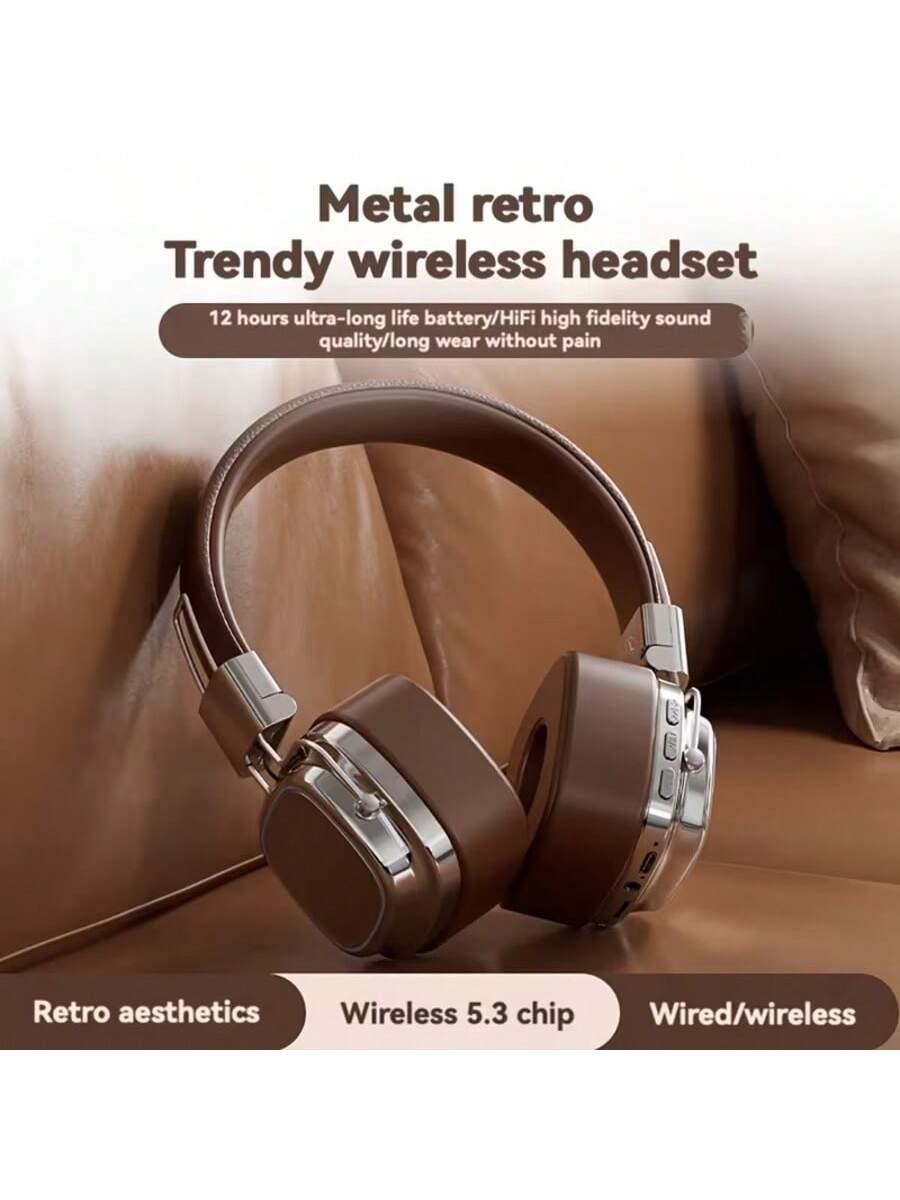 سماعات رأس لاسلكية 350 ملي أمبير، جودة صوت HIFI، ب...