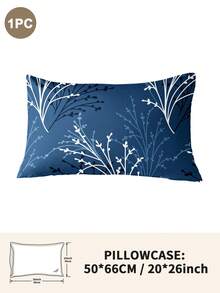 1 pièce/2 pièces/4 pièces Taie d'oreiller à motif floral en polyester (insert de coussin non inclus), douce et confortable, convient pour toutes les saisons - Multicolore - Voir 13