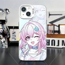 Otaku Kawaii Witchcore Anime Girl Phone Case For  14/15/16 - Shockproof Cover, Magical Fantasy Character (Trendy Anime Aesthetic) - Dorado - Ver 11