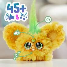 Hasbro Furby Furblets Hoo-Lah Pineapple Mini Friend, 45+ Sounds & Music, Speaks Only Furbish, Electronic Plush Toys, Yellow & Green, Back To School Gifts, Ages 6+ - Hoo-lah - View 4