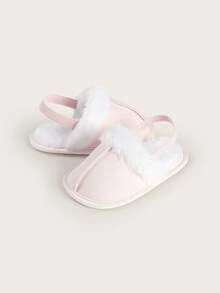 Sandalias de niña para primavera y verano, pantuflas de peluche para bebés de 1 año, antichoque, zapatos de bebé lindos y cómodos - Rosa - Ver 6