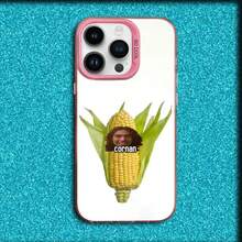 Funny C- Gray Singer Phone  16,15,14,13,12,11,,Pro,Pink Matte Silicone Cover.Holiday Phone Accessories. - Z2 - 查看 4