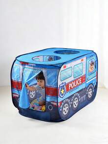 儿童汽车帐篷游戏屋，儿童汽车弹出式游戏帐篷 - 便携式主题玩具屋，无需组装，适合室内/室外生日派对和节日礼物 | 主题装饰 | 透气天窗设计，非常适合万圣节、感恩节、圣诞节以及送给男孩女孩的生日礼物