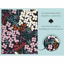 - Cuaderno pequeño en espiral oculto, 20.83 x 17.02, con 112 páginas forradas (corazones de pincelada) - Otoño floral - Ver 4