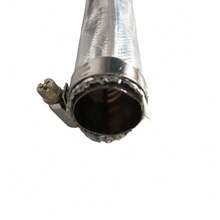 15cm, 60cm, 120cm, 200cm, 300cm Stainless Steel Exhaust Pipe Aluminum Foil Fiberglass Insulation Sleeve Kit, Suitable For RV Heater - GRG - View 4