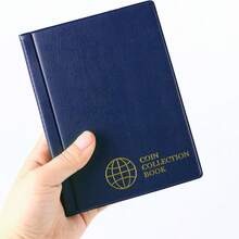 120/150格硬币收藏册，PVC透明内页，纪念币及古币收纳册，硬币保护册，硬币礼品册 - 彩色 - 查看 10