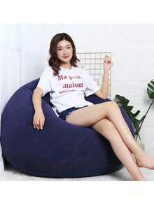 Large Lazy Inflatable Sofa Chair, PVC Recliner, Bean Bag Sofa, Meditation Cushion, Living Room Decor Gift