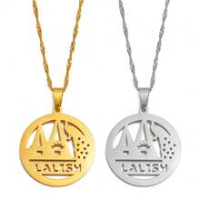 1pc Yazidi Lalish Peacock Pendant Necklace, Stainless Steel Yazidi Jewelry - Multicolor - View 4