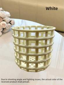 1件装简约时尚化妆刷收纳盒、纸巾盒、浴室牙膏及洗漱用品收纳盒、淋浴置物架 - 彩色 - 查看 5