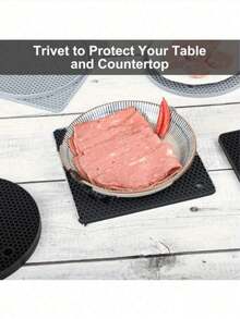 4 buc covorașe din silicon rezistente la căldură, pernă izolatoare din silicon multifuncțională pentru bucătărie, suporturi pentru oale, suport pentru linguri, suport pentru suporturi pentru suporturi de masă anti-opărire