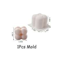 1/2/4件心形方塊蠟燭模具 | 3D矽膠模具，適用於DIY香氛蠟燭、肥皂、手工DIY工藝、車用香氛石、芳療石膏、黏土，婚禮畢業生日派對節日情人節禮品製作用品，心形模具 - 彩色 - 查看 13