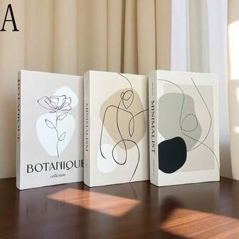 2/3pcs Faux Book Decor, Luxury Decorative Books, Living Room Decor, Home Decor, Coffee Table Books, Stackable Display Books, Hotel Decor, Gifts