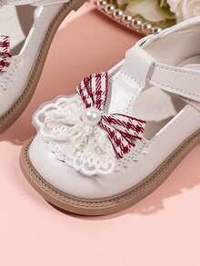2026 Spring/Autumn New Stylish Bowknot Girls' Campus Princess Shoes Fashion Children's Party Shoes - Beige - View 5