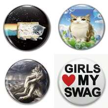 Trâm cài áo họa tiết thú vị, Trâm cài ve áo nữ, Mặt dây chuyền túi xách, Phụ kiện thời trang, Quà tặng thú vị cho bạn bè, gia đình, giáo viên và bạn học - Nhiều màu - Xem 9