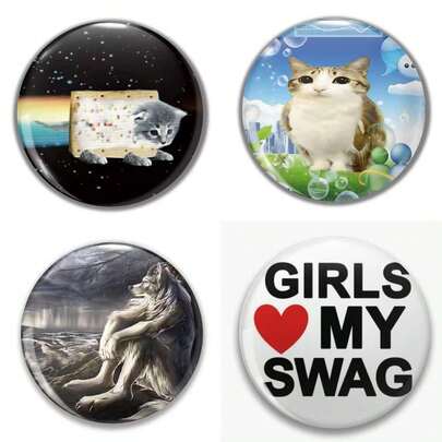 Interesting Pattern Badge Brooch, Women's Lapel Pin Brooch, Bag Pendant, Fashion Accessory, Fun Gift For Friends, Family, Teachers And Classmates