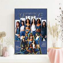 1 Pc KATSEYE Poster, K-Pop 2025 Wall Art, K-Pop Aesthetic Print, Black & White Music Poster, Dance Group Decor, Wall Decor, Modern Minimalist Style Posters, Living Room And Room Decoration, Bathroom Decoration, Ideal Gift, No Frame - Multicolor - View 17