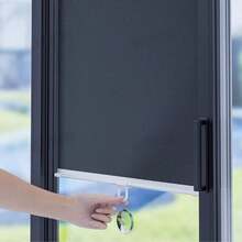 1pc Expandable Heat Insulation Sunshade Curtain, Portable No-Drill Window Curtain, Suitable For Office, Sunroom, Car, Kitchen, Balcony, Living Room, UV Protection Blackout Roller Blind - Full Shading - View 3