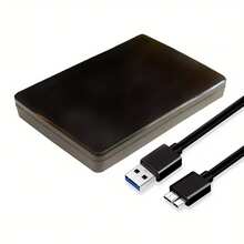New Model For 2025, RUSHBGM 4TB Portable High-Speed Mobile Hard Disk HDD, 4TB Large-Capacity USB 3.0 Portable Hard Disk HDD, Shock-Resistant, Drop-Proof, Supports UASP+TRIM Dual Acceleration Protocol, Effectively Reduces Latency, Improves Reading And - Black - View 11