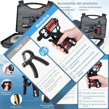 Handful Strength Test Trainer and Grip Dynamometer, Manual Grip Strengthener, Adjustable Hand Exercisers for Sports, School and Home Use, High Quality - Gris - Ver 1