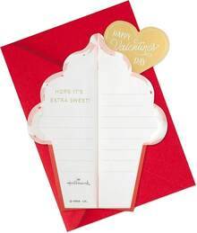 Paper - Tarjeta desplegable para el día de San Valentín (panal de abeja) - Pop Up, cupcake de panal - Ver 3