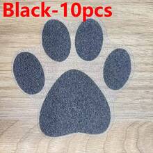 10片装狗爪防滑浴缸贴纸，PVC材质自粘胶带，防滑耐用，适用于浴缸、浴室、游泳池、楼梯、卧室、厨房和客厅等家居场所。