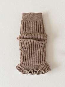 1双加厚保暖纯色针织女童腿套，百搭时尚，适合秋冬季穿着。 - 彩色 - 查看 13