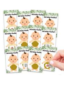 Party Game Gender Reveals Scratch Card Atmosphere Decoration Props For Boys Or Girls Anniversary Gift Party Decoration Happy Birthday Party Wedding Bridal Shower Gift Baby Shower Supplies Game Card - Shape - View 1