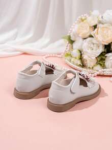 2026 Spring/Autumn New Stylish Bowknot Girls' Campus Princess Shoes Fashion Children's Party Shoes - Beige - View 4