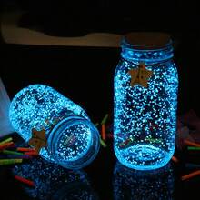 10g Long-Lasting Glow-In-The-Dark Crushed Stone, DIY Party Powder With Fluorescent Particles, Can Be Used To Make Wishing Bottles, Bracelets, Necklaces And Other Crafts For A Magical Night! Essential Gift For Valentine's Day, Parties, And Friends - Multicolor - View 7