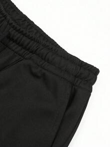 1pc Men's Loose Drawstring Jogger Pants, Autumn/Winter Casual Sports Trousers For Training, Running, Outdoor, Hiking, Daily Commute, Fitness, Jogging, Streetwear - Black - View 5