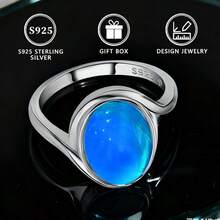 1pc S925 Silver Mood Changing Ring, Minimalist & Personalized Women's Band - Silver - View 9