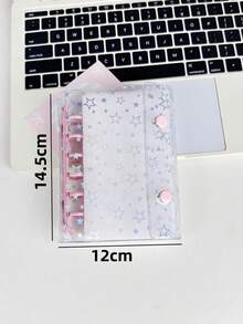 1 A7 Portable Transparent Leaf Binder, Transparent Sticker Book, Sticker Book, Photo Storage Bag, Photo Album, Budget Planner, Diary, Notebook, Office Supplies