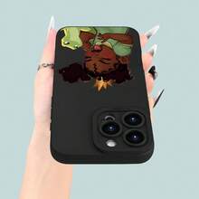 An Elegant And Creative Summer-Themed Frosted Anti-Drop Phone Case Featuring A Cartoon Frog And Princess Design, Suitable For Iphone 16, 15, 14, 13, 12, 11 Series, As Well As 7, 8, SE, X, XR, XSMAX, 7P, And 8P. A Perfect Gift For Holidays, Birthdays, Or Surprises For Friends And Family.,Suitable For IPhone17 Air - 黑色 - 查看 9
