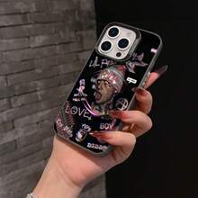Funda para teléfono con patrón de Hellboy del artista de hip-hop , compatible con los modelos  17, 16E, 16, 15, 14, 13, 12, 11, Mini, Pro, Max, Air, X, XR, XSMAX, 8 y 7 Plus, con diseño de superficie mate para evitar caídas. - Colores mezclados - Ver 4