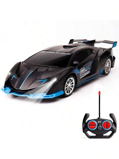 Remote Control Car 1/18 High Speed RC Cars Toys For Boys Girls Vehicle Racing Hobby With Headlight Xmas Birthday Gifts For Kids (Green Black)