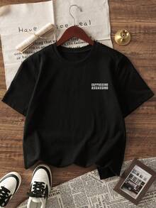 1 chiếc áo thun ngắn tay cổ tròn in hình sinh vật thần thoại dành cho bé trai, trang phục mùa hè cho học sinh - Áo thun in hình nhân vật Sơn Hải Kinh mang lại niềm vui và hạnh phúc cho mọi trẻ em! CAPPUCCINO ASSASSINO - màu đen - Xem 4