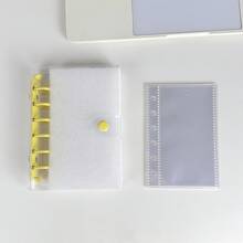 A7 Transparent Loose-Leaf Notebook, Monthly/Dot Grid/Squared/Lined Refillable Diary Notebook, A7 Ring Binder Notebook - Multicolor - View 11