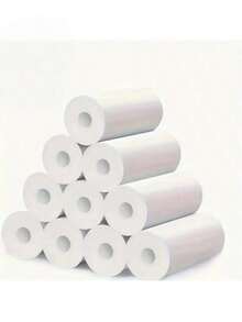 10pcs Portable Instant Print Camera & Mini Thermal Printer 57mm Thermal Print Paper Refill Pack, Back To School Supplies - White - View 11