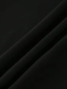 Fashionable Women's Muslim Single-Breasted Traditional Elegant Pleated Arabian Dress Vacation Black - Black - View 4