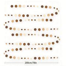 1件/11件/13件装棕色派对装饰品，中性色派对装饰品，空心蜂窝圆形纸扇，乡村风格生日婚礼毕业派对用品，蓝色生日派对装饰品，彩带装饰 - 棕色系紙扇 - 查看 9