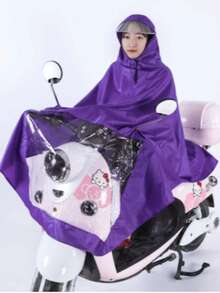 Impermeable para motociclista a prueba de agua con capucha contra lluvia - Multicolor - Ver 7