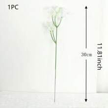 100pcs Artificial Starry Sky Flowers With Stems, 11.81 Inches (Approx. 30cm), Realistic Texture, Suitable For Home & Office Decor, Indoor Floral Arrangements, Outdoor Garden & Yard Decor, Weddings, Birthdays, Bridal Gifts, Party Decorations, Realistic Meteor Flowers, Artificial Meteor Flowers - Green - View 3